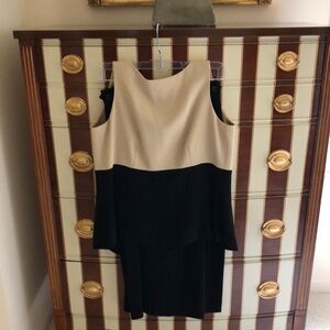 Dana Buchman vintage Cream and Black skirt set